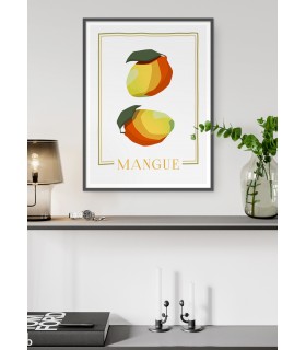 Affiche Abstract Mangue