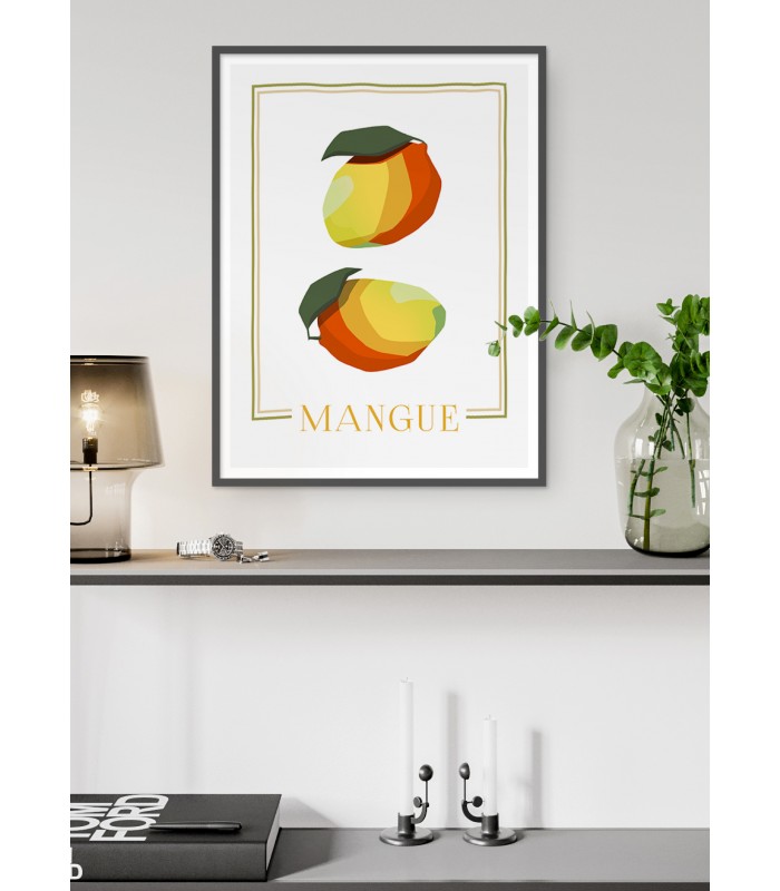 Affiche Abstract Mangue