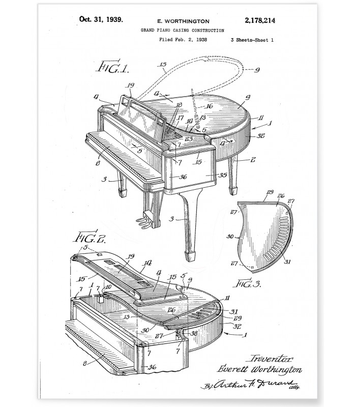 Affiche Brevet Piano