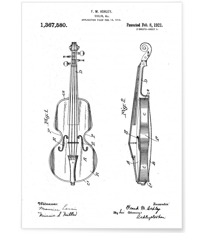 Affiche Brevet Violon