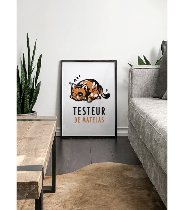 Affiche "Testeur de matelas"