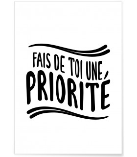 Affiche "Fais de toi une priorité"