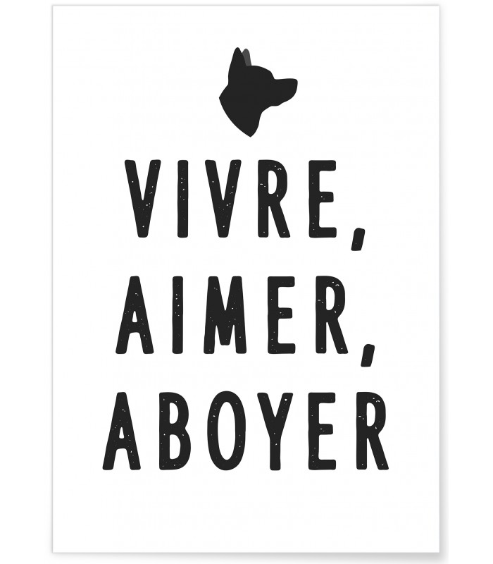 Affiche Vivre, Aimer, Aboyer