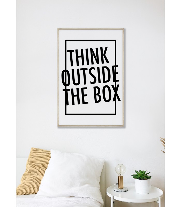 Affiche "Think Outside the box"