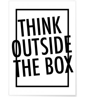 Affiche "Think Outside the box"