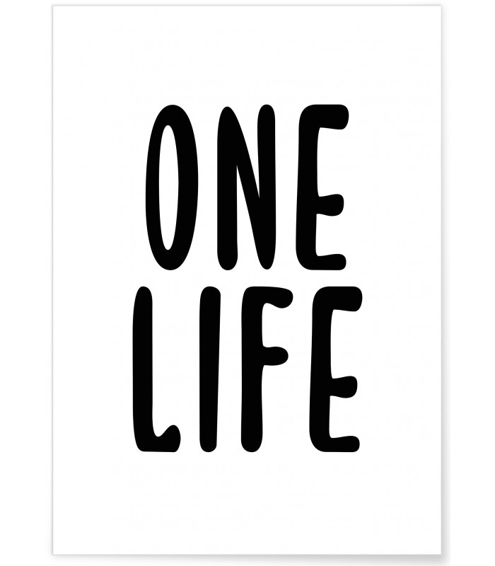 Affiche "One life" 2