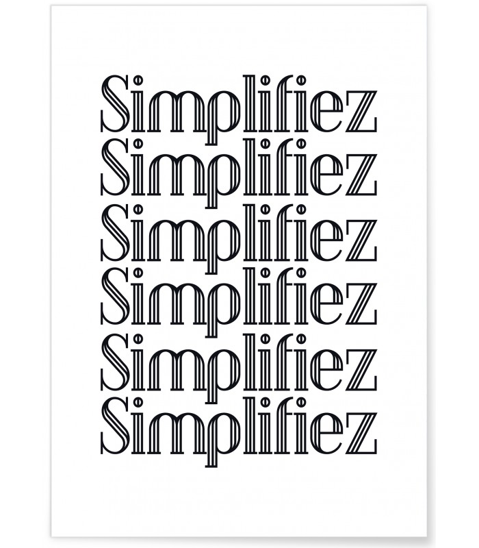 Affiche Simplifiez