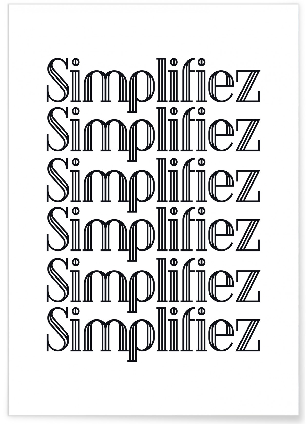 Affiche Simplifiez