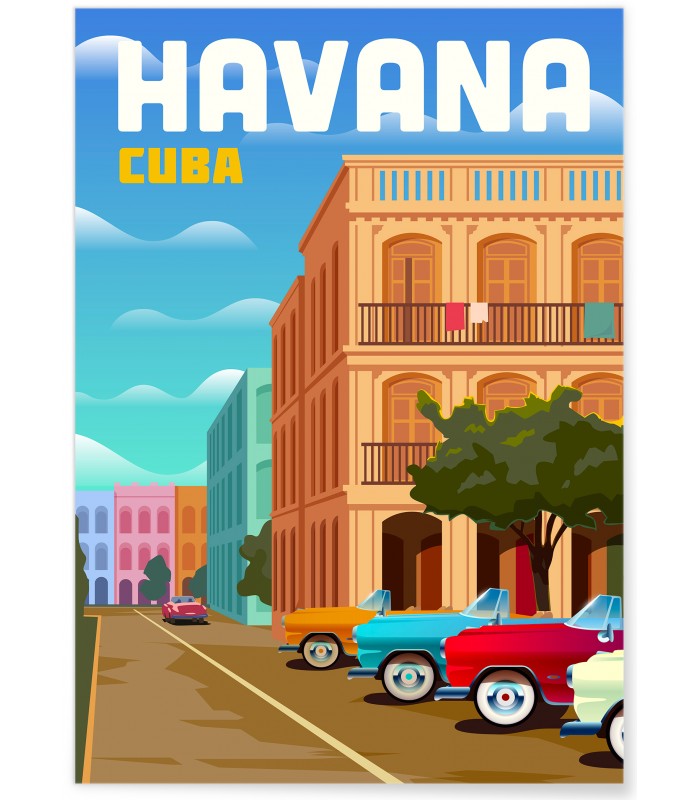 Affiche Cuba La Havane