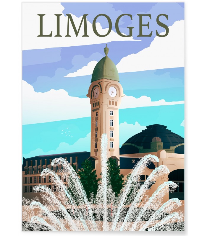 Affiche Limoges