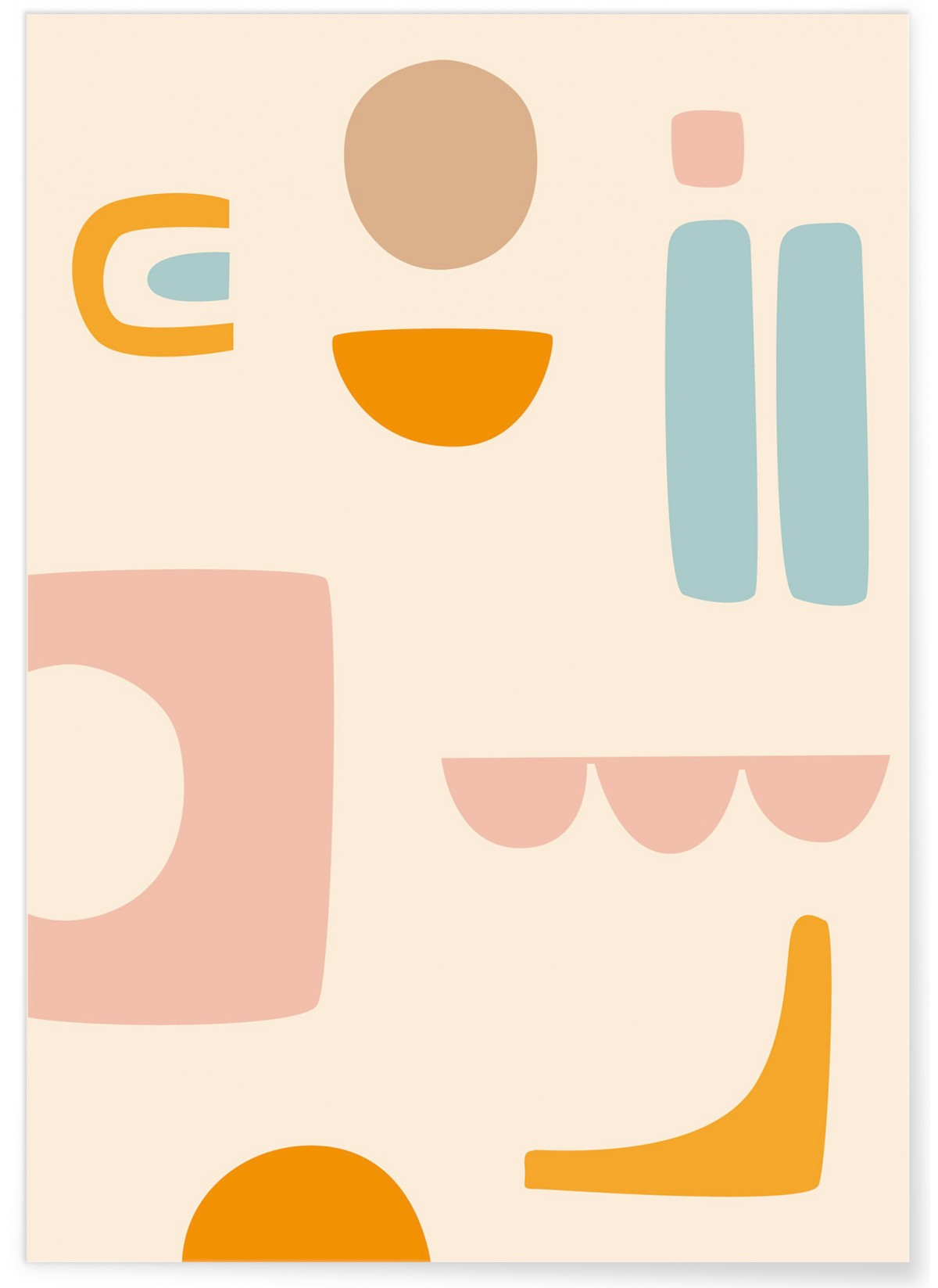 Affiche Abstract Figures 8