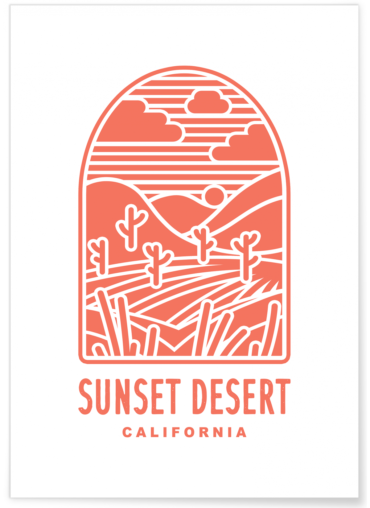Affiche Sunset Desert