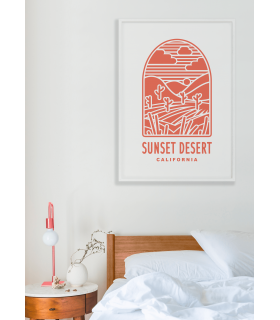 Affiche Sunset Desert