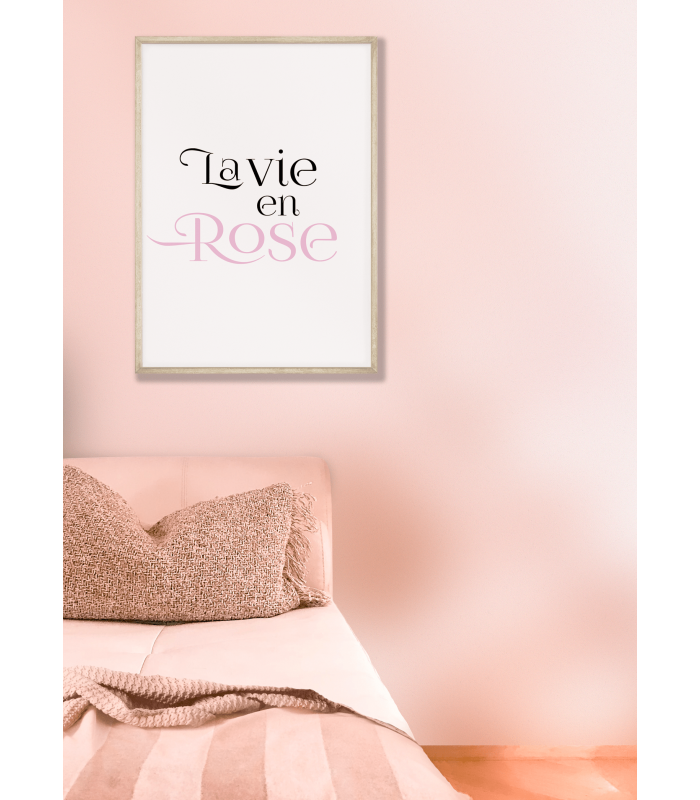 Affiche La vie en rose