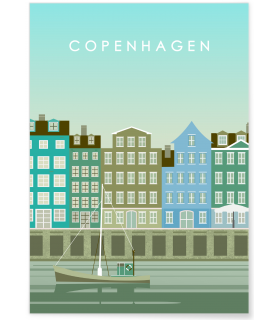 Affiche Copenhague