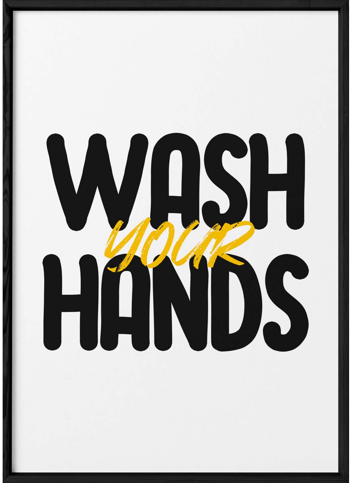 Affiche "Wash your hands"