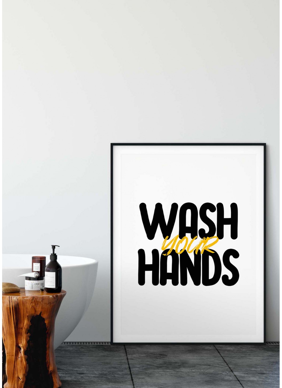 Affiche "Wash your hands"