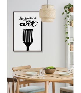 Affiche "La cuisine est un art"