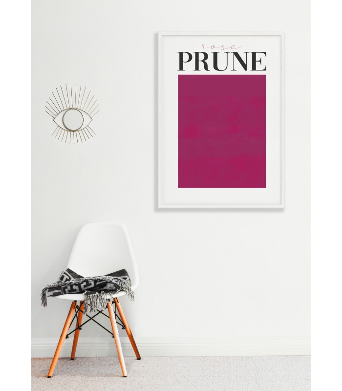 Affiche Rose prune