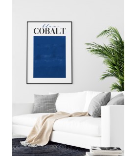 Affiche Bleu Cobalt