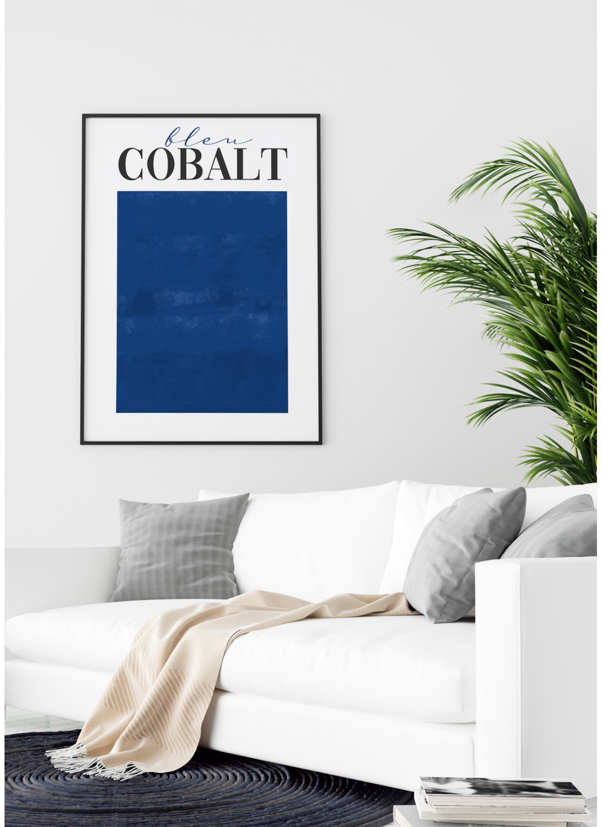 Affiche Bleu Cobalt