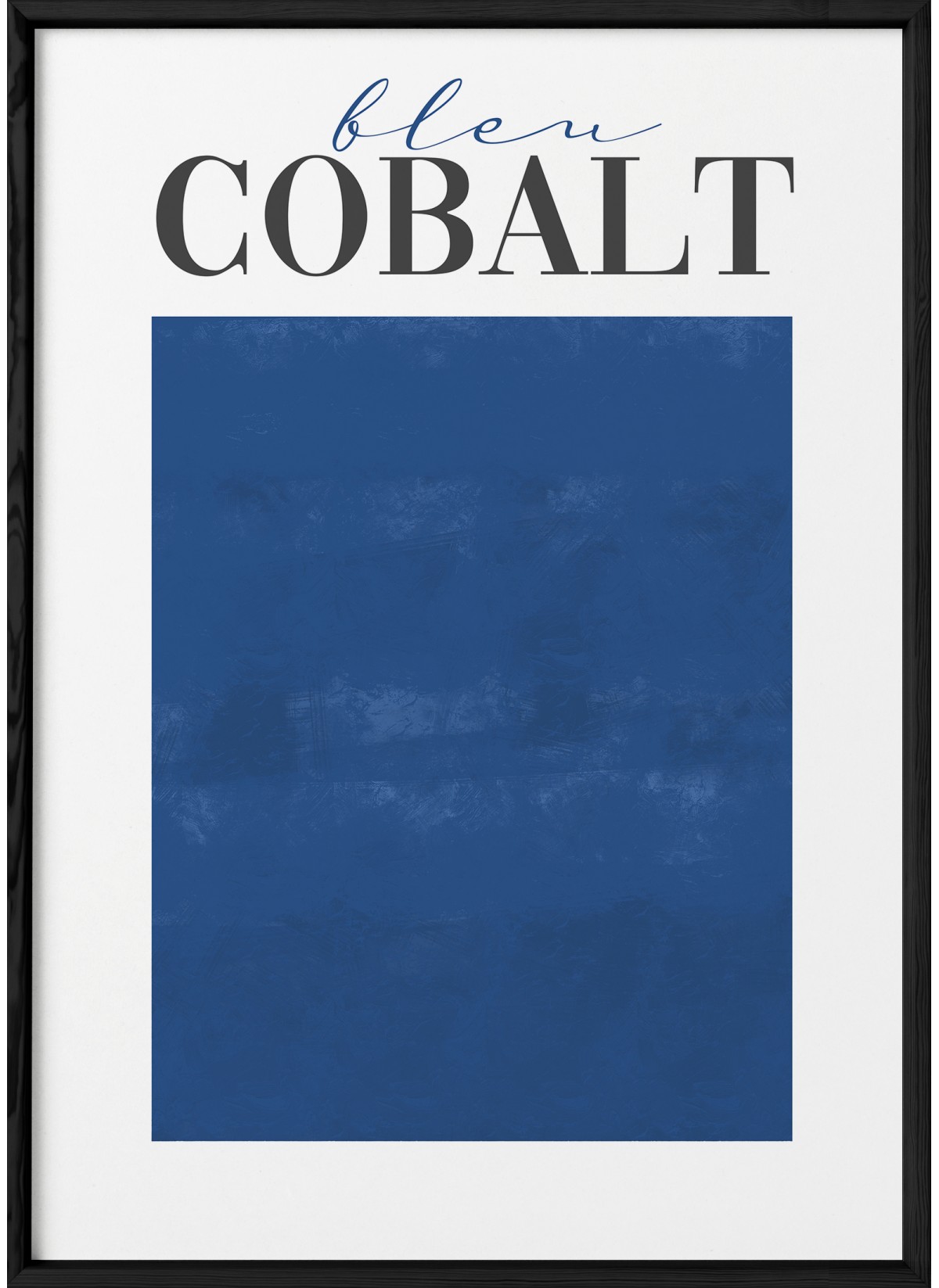 Affiche Bleu Cobalt