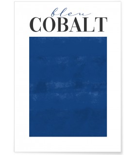 Affiche Bleu Cobalt