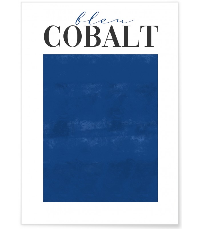 Affiche Bleu Cobalt