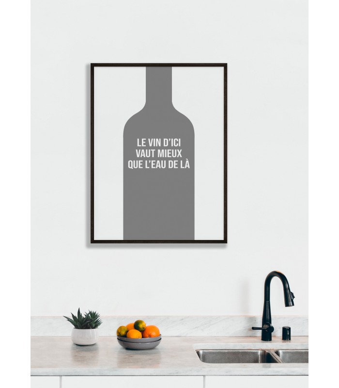 Affiche Le vin d'ici