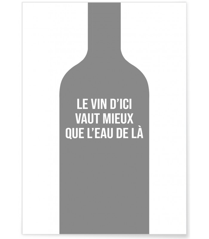 Affiche Le vin d'ici