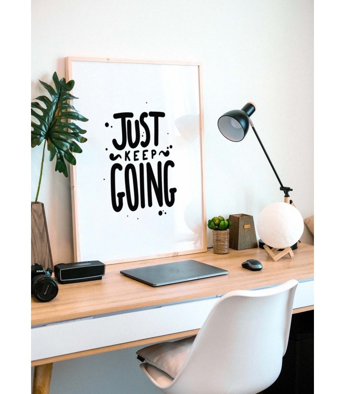 Affiche "Just Keep Going"