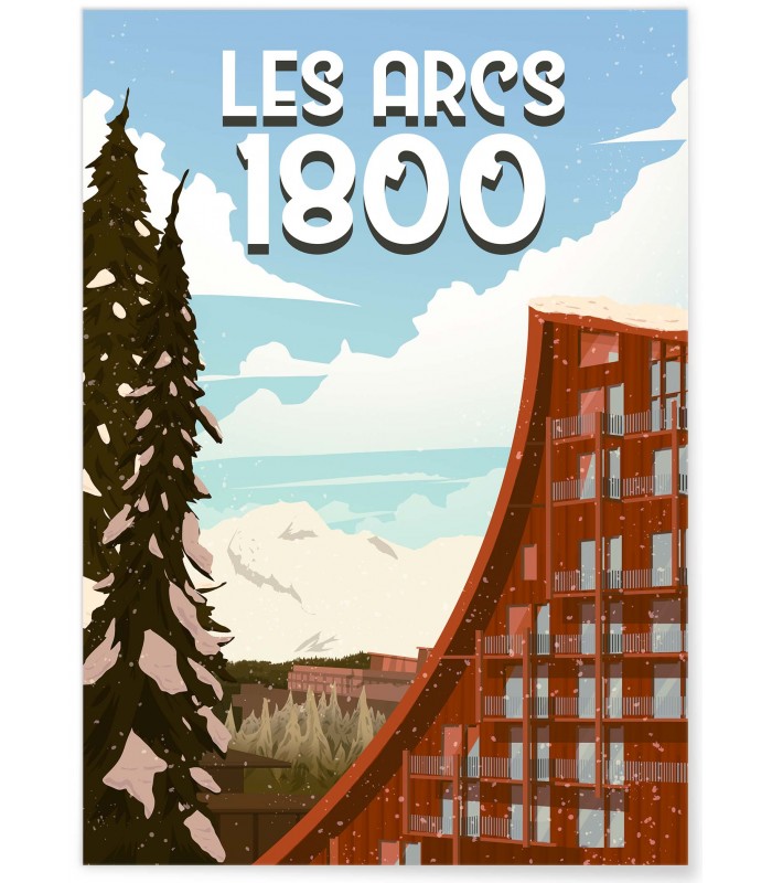 Affiche Les Arcs 1800