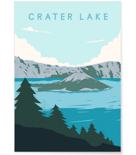 Affiche Crater Lake