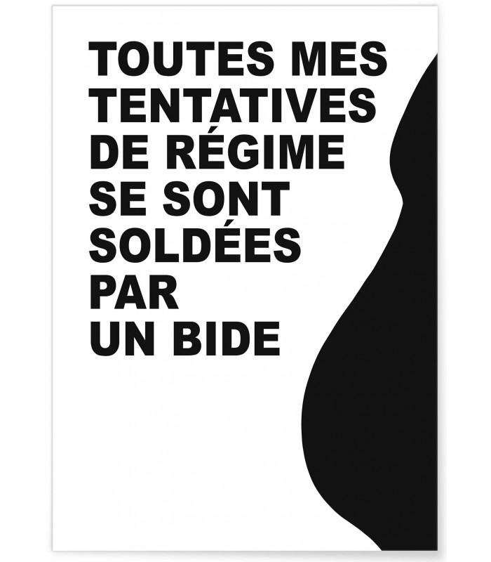 Affiche "Le bide"