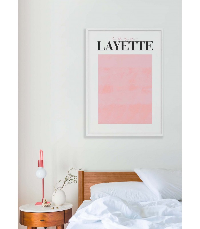 Affiche Rose Layette