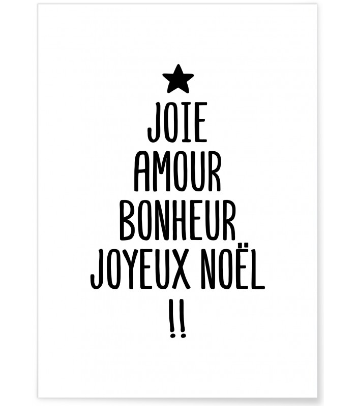 Affiche Joyeux Noël