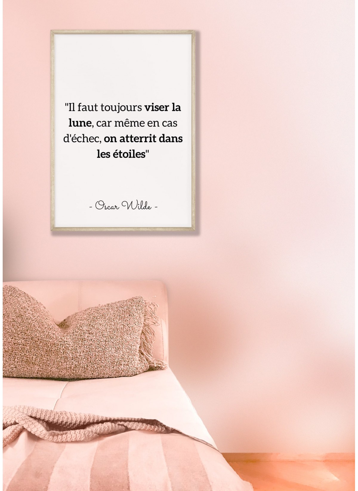 Affiche Citation Oscar Wilde : "Il faut toujours viser …"