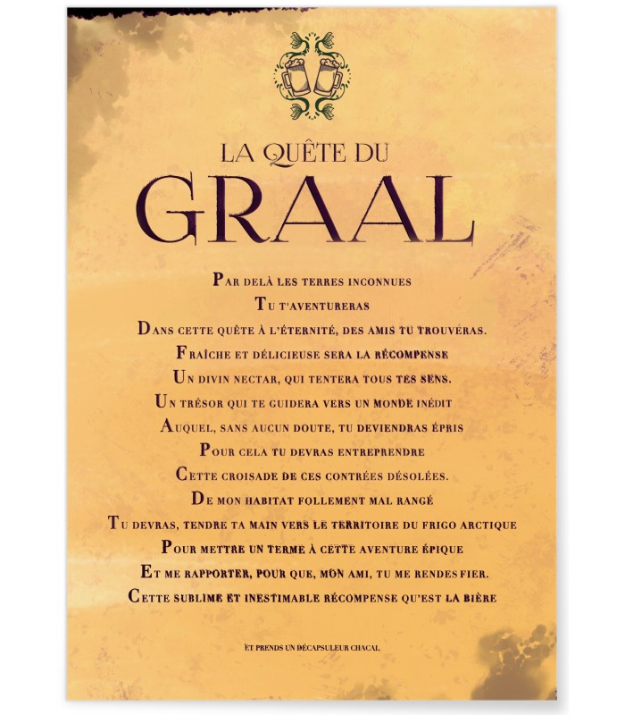 Affiche La quête du Graal