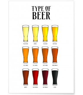 Affiche Type de bières