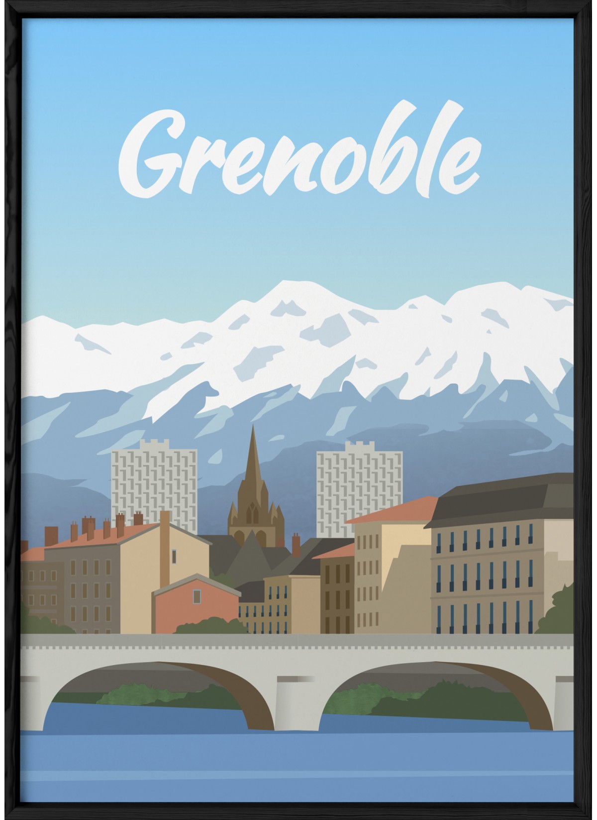 Affiche ville Grenoble
