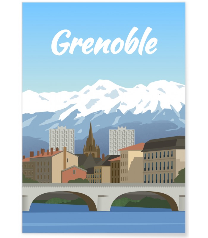 Affiche ville Grenoble