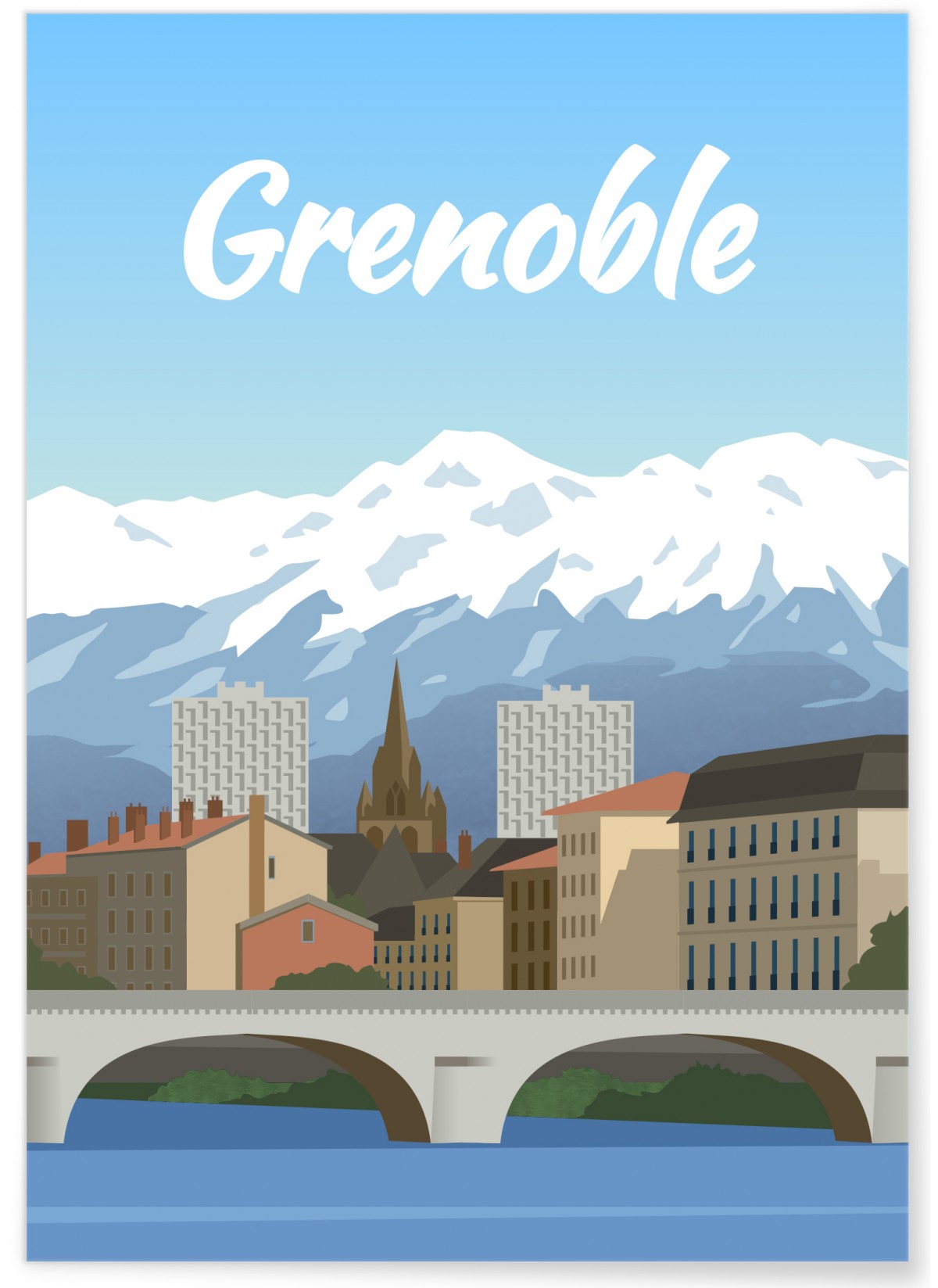 Affiche ville Grenoble