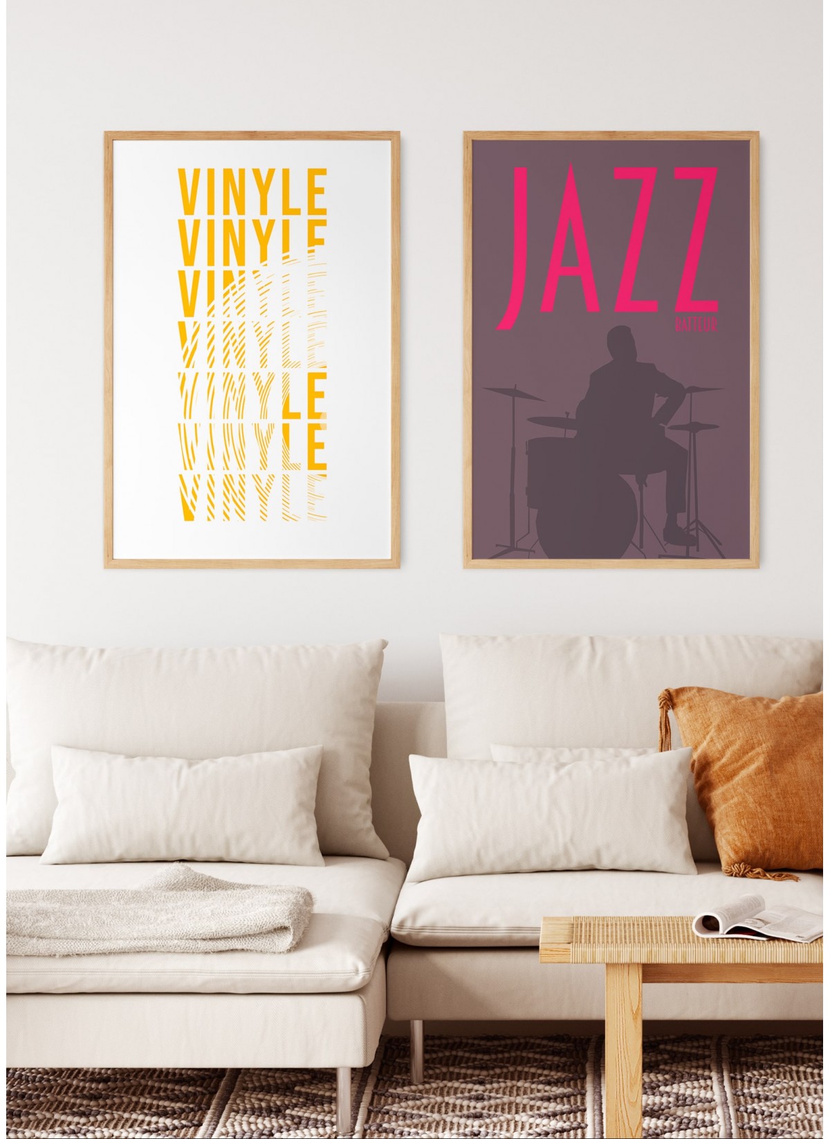 Affiche Jazz Batteur