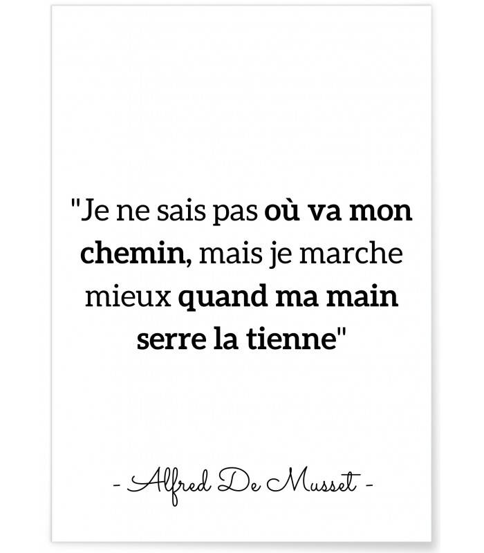 Affiche citation Alfred de Musset