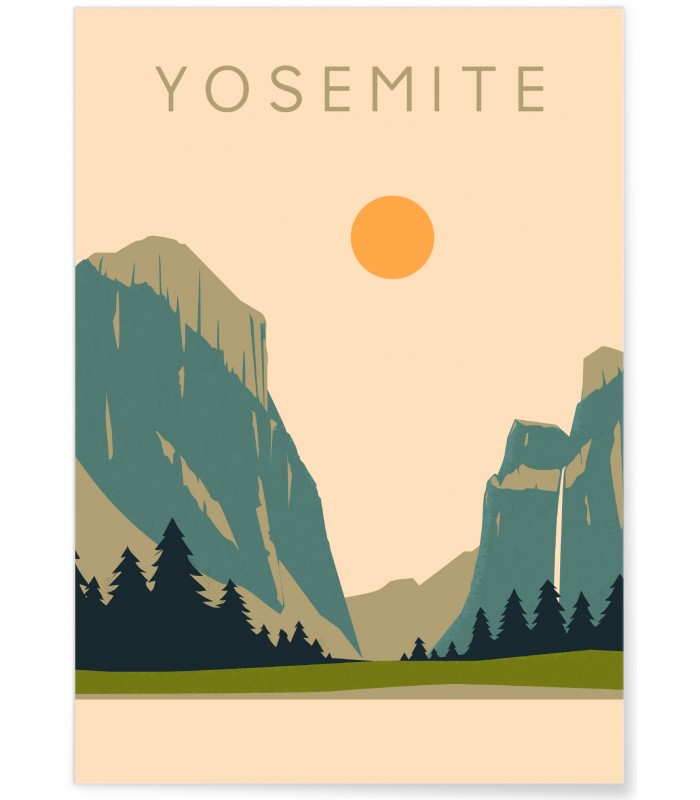 Affiche Parc national de Yosemite