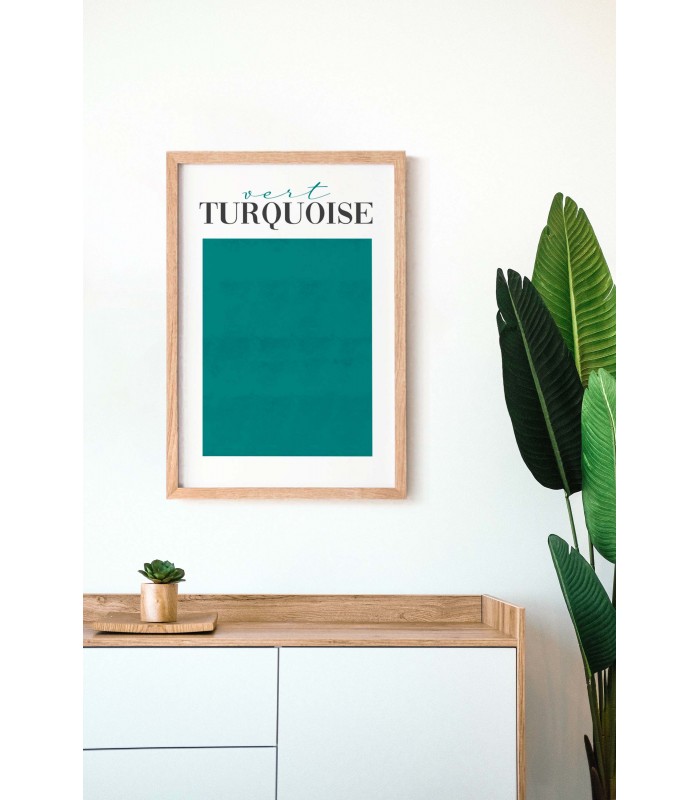 Affiche Vert Turquoise