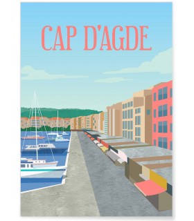 Affiche Cap d'Agde