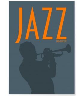 Affiche Jazz Trompettiste