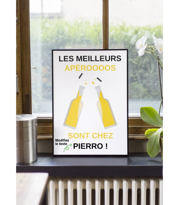 Affiche "Les meilleurs apéros" [personnalisable]