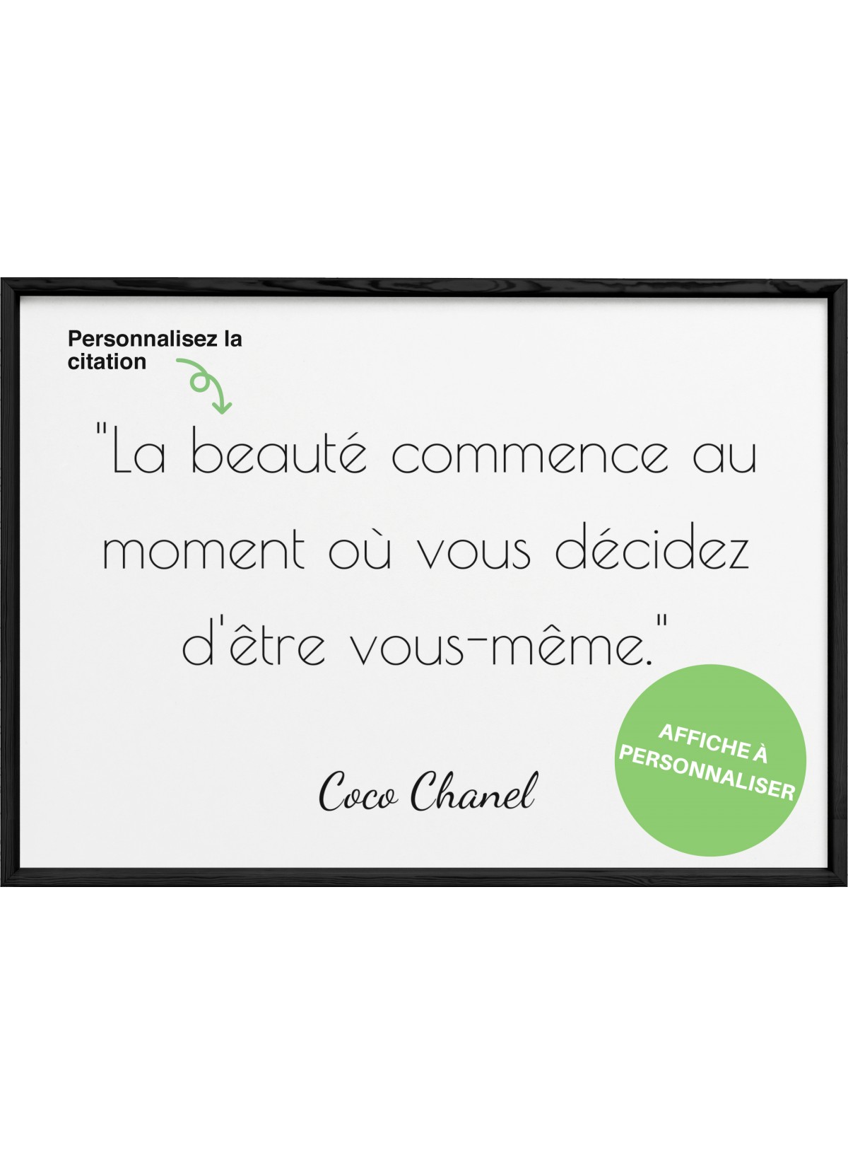 Affiche citation paysage [personnalisable]